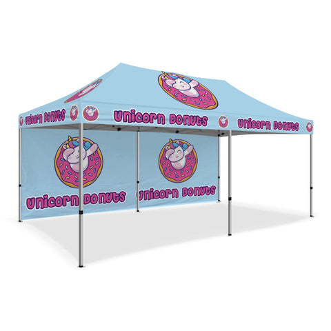 Custom Canopy Tent with Back Wall