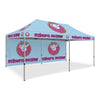 Image of Custom Canopy Tent with Back Wall