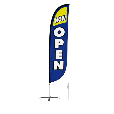 Now Open Feather Flag