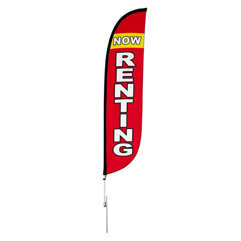 Now Renting Feather Flag