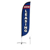 Image of Now Leasing Feather Flag Blue & Red