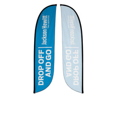 12ft Feather Flag - Jackson Hewitt - Drop Off Service