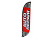 Image of Auto Repair Feather Flag with Checkers