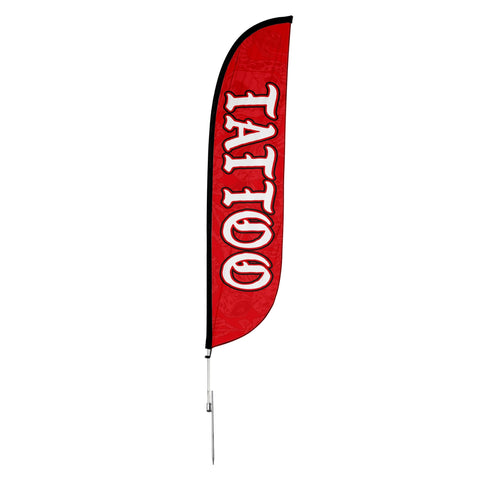 Tattoo Feather Flag - Red