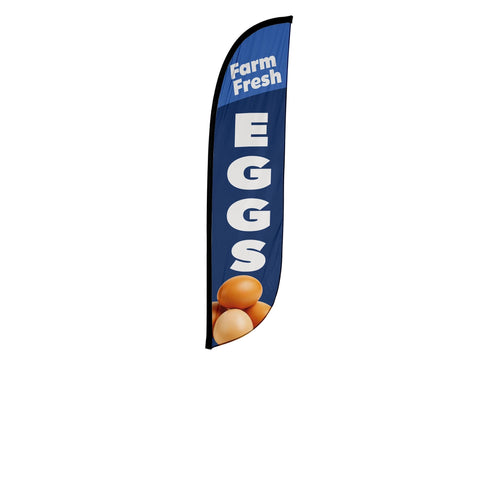 Farm Fresh Eggs Feather Flag