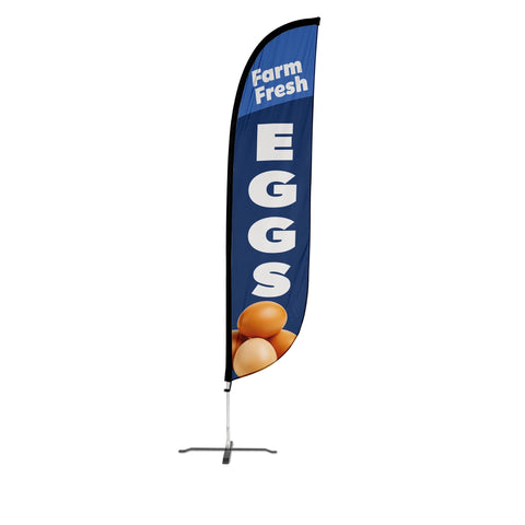 Farm Fresh Eggs Feather Flag