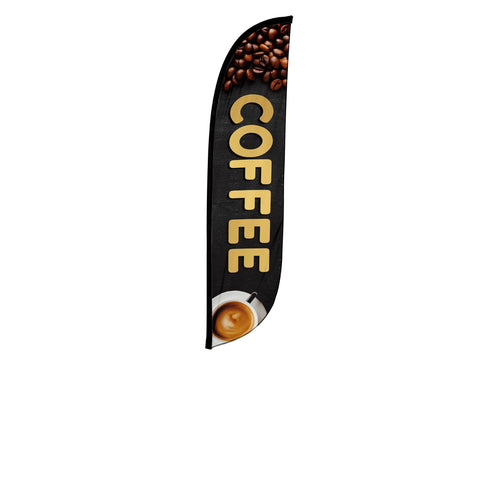 Coffee Feather Flag