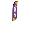 Image of Flowers Purple Feather Flag