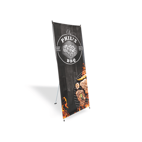 Custom X-Stand Display Banner