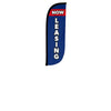Image of Now Leasing Feather Flag Blue & Red