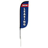 Image of Now Leasing Feather Flag Blue & Red