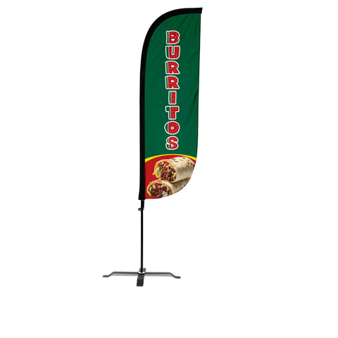 Burrito Feather Flag