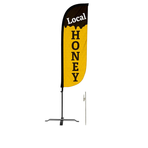 Local Honey Feather Flag