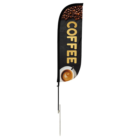 Coffee Feather Flag
