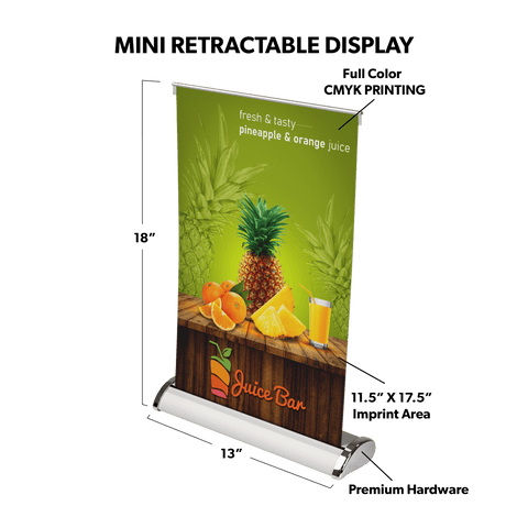 Custom Tabletop Retractable Banner