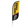 Image of 8ft New Tires Feather Flag