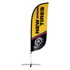Image of 8ft New Tires Feather Flag