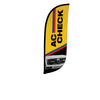Image of 8ft AC Check Feather Flag