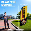 Image of 8ft Brakes Feather Flag