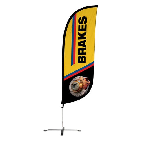 8ft Brakes Feather Flag