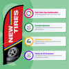 Image of 8ft New Tires Feather Flag