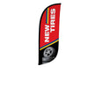 Image of 8ft New Tires Feather Flag