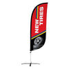 Image of 8ft New Tires Feather Flag