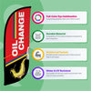 Image of 8ft Oil Change Feather Flag
