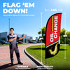 Image of 8ft Oil Change Feather Flag