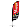 Image of 8ft AC Check Feather Flag