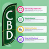 Image of 8ft CBD Feather Flag