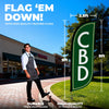 Image of 8ft CBD Feather Flag