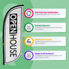 Image of 8ft Open House Feather Flag
