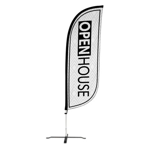 8ft Open House Feather Flag