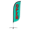 Image of 8ft Vintage Open Feather Flag