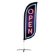 8ft Neon Open Feather Flag