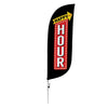 Image of 8ft Vintage Happy Hour Feather Flag