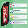Image of 8ft Vintage Marquee Sale Feather Flag