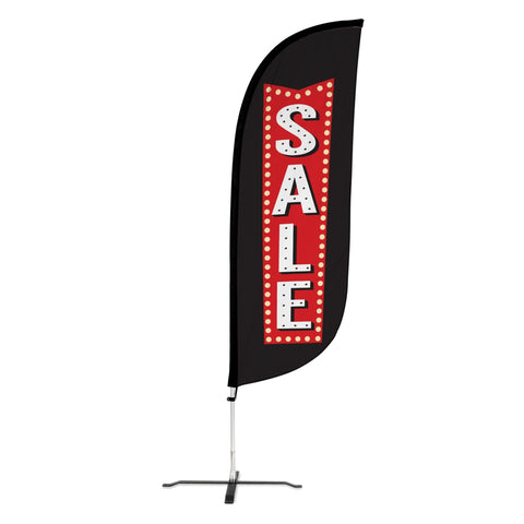 8ft Vintage Marquee Sale Feather Flag