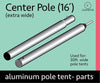 Image of 16' Heavy Duty Anodized Aluminum Center Tent Pole (2 Piece)