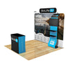 Image of Trade Show Display with Waterfall Shelving