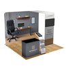 Image of 10x10 Trade Show Booth with Archway & Media Stand