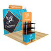 Image of Trade Show Display with Back Wall Shelving