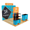 Image of Trade Show Display with Back Wall Shelving