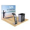Image of Straight Pop Up Trade Show Display with Media Stand