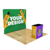 Image of Custom 10ft Trade Show Booth with Media Stand