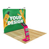 Image of Custom 10ft Trade Show Booth with Media Stand