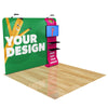 Image of Custom 10ft Trade Show Display with Waterfall Shelving