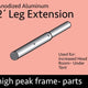 2 Foot Leg Extension for High Peak Frame Tents, Single Tube