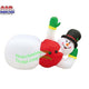 10' Air Blown Inflatable Lazy Lounging Snowman
